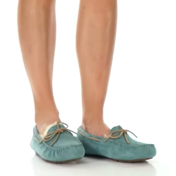 Ugg Pre-Owned Women’s Dakota Slippers Sky Blue Size 8 - Picture 13 of 13